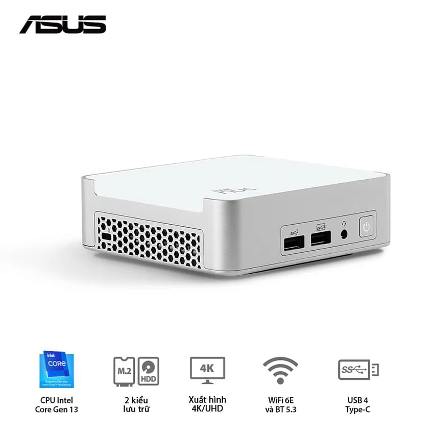 Asus mini PC, rəng ağ