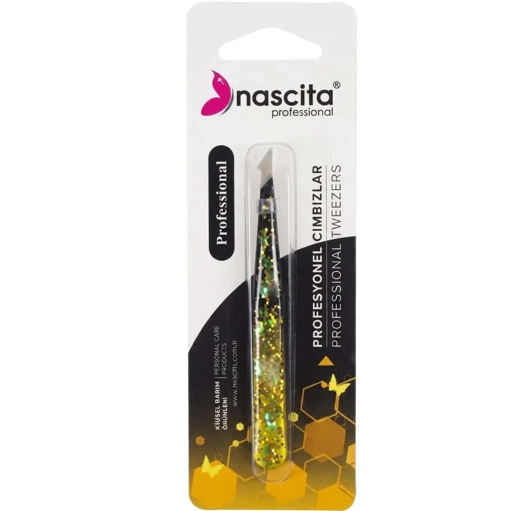 Nascita Pointed Tip Yellow Tweezers - Tenderyard