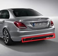 Arxa bufer xrom kantı Mercedes W205 C205 — şəkil 7