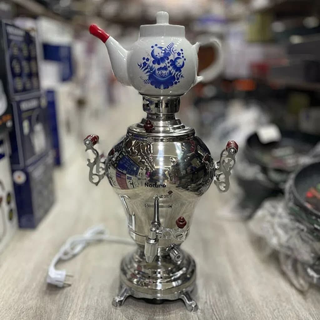 Samovar Paslanmayan polad material