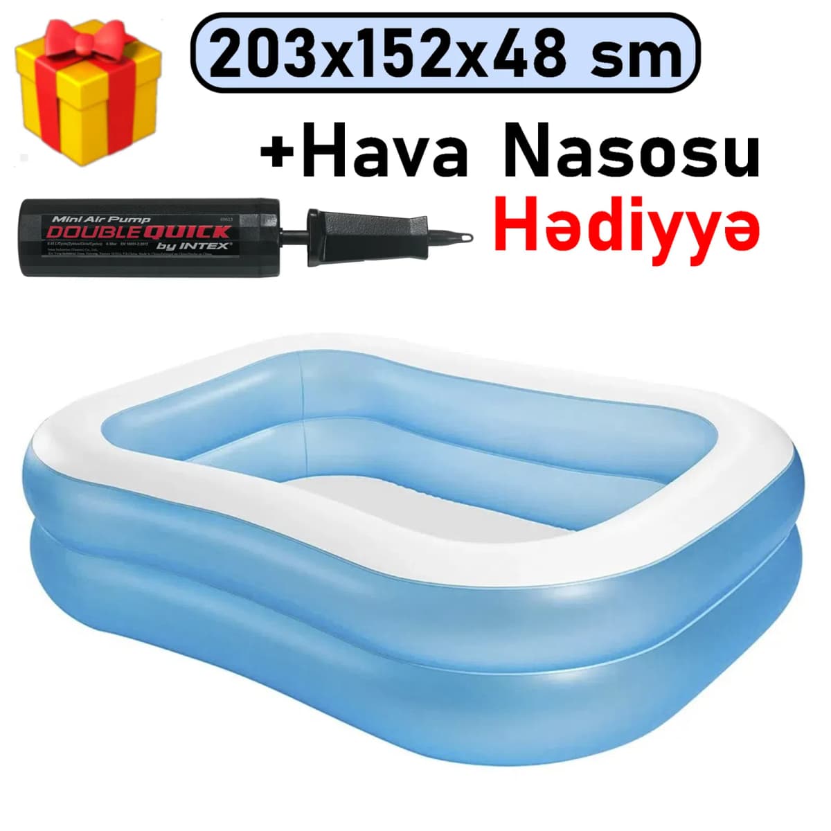 Şişmə hovuz Intex 540tx57180hn 203x152x48 sm