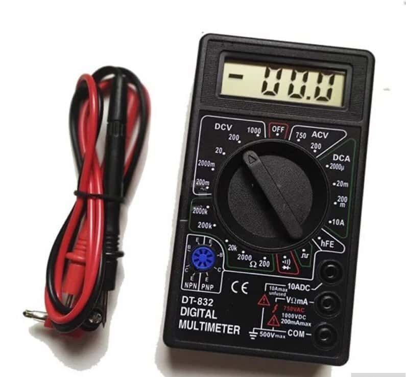 Multimeter DT-832 digital voltmeter and ammeter - Tenderyard