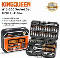Kingqueen 46 hissəli trişotka açar dəsti — şəkil 1