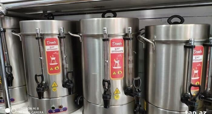 Samovar Paslanmayan polad material