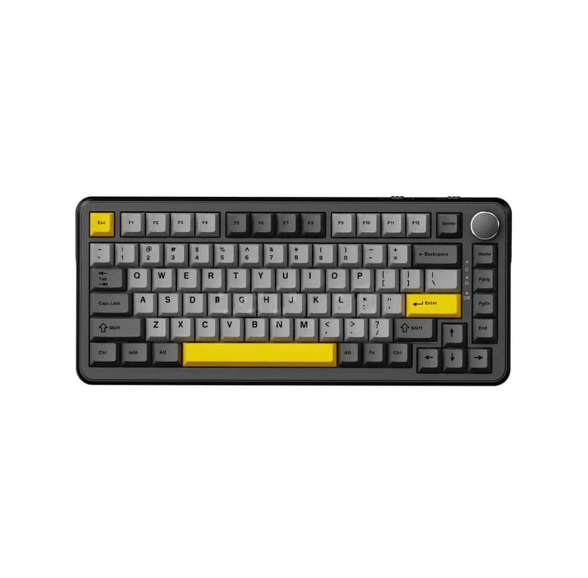 Gaming keyboard Ajazz AK820 Max Magnetic Black-Gray-Yellow - Tenderyard