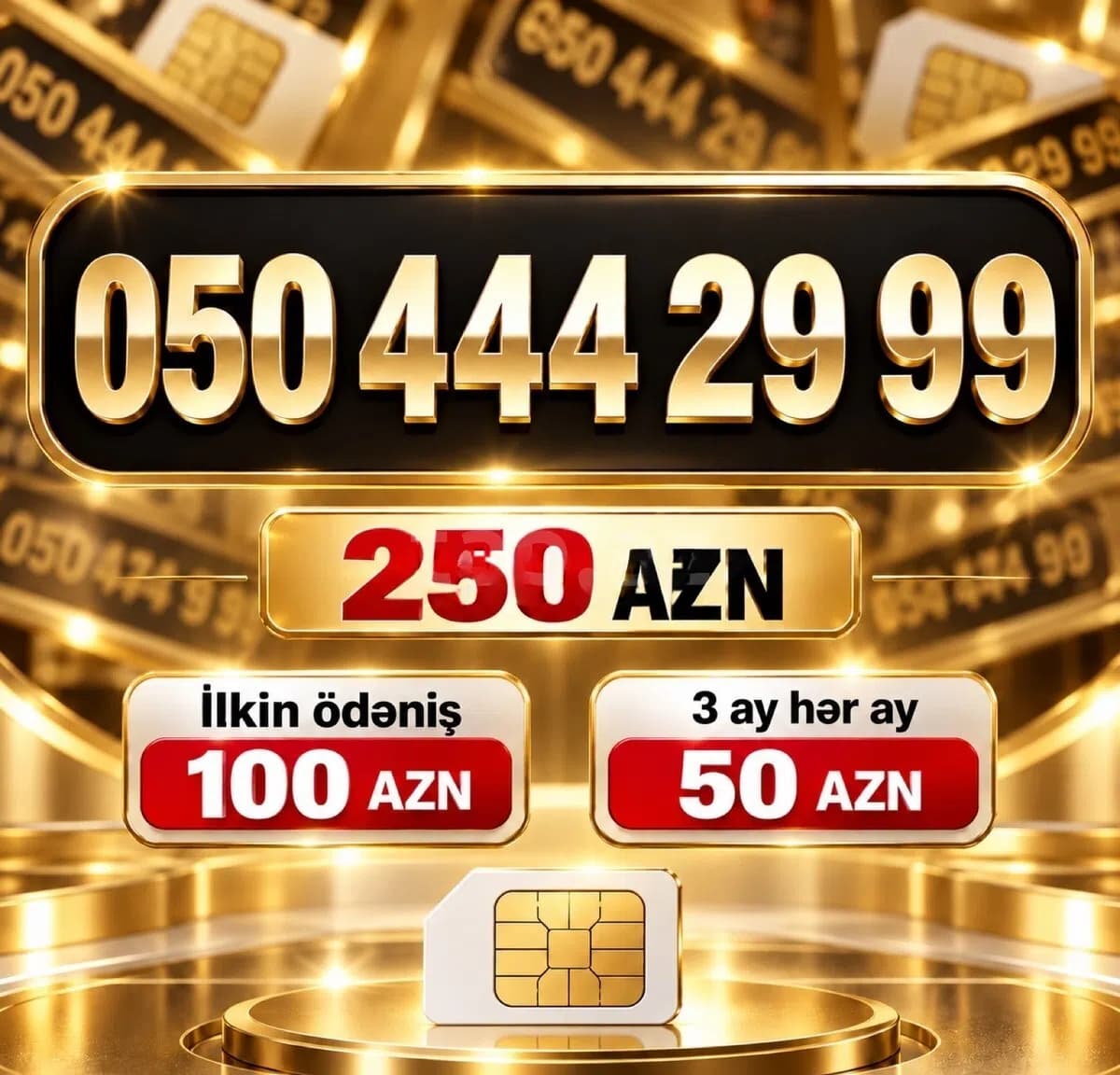 Azercell nömrə (050) 444-29-99