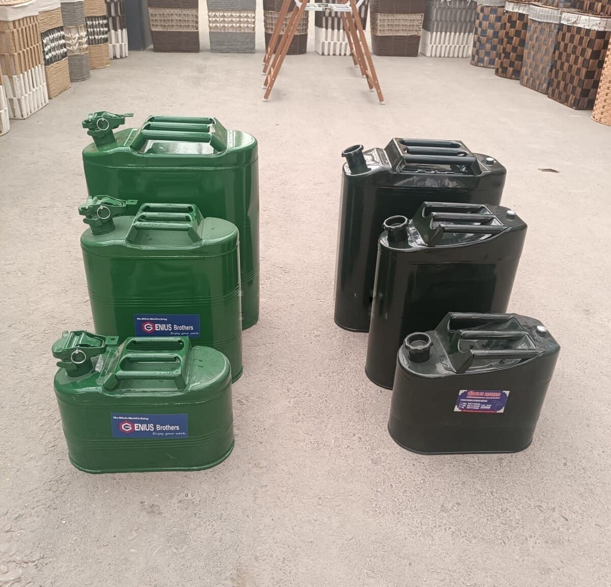 Yanacaq bidonu metal kanistr (5L, 10L, 20L)