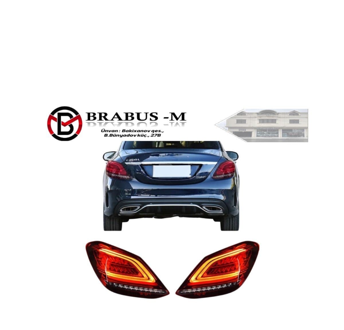 Arxa stop işığı Mercedes W205