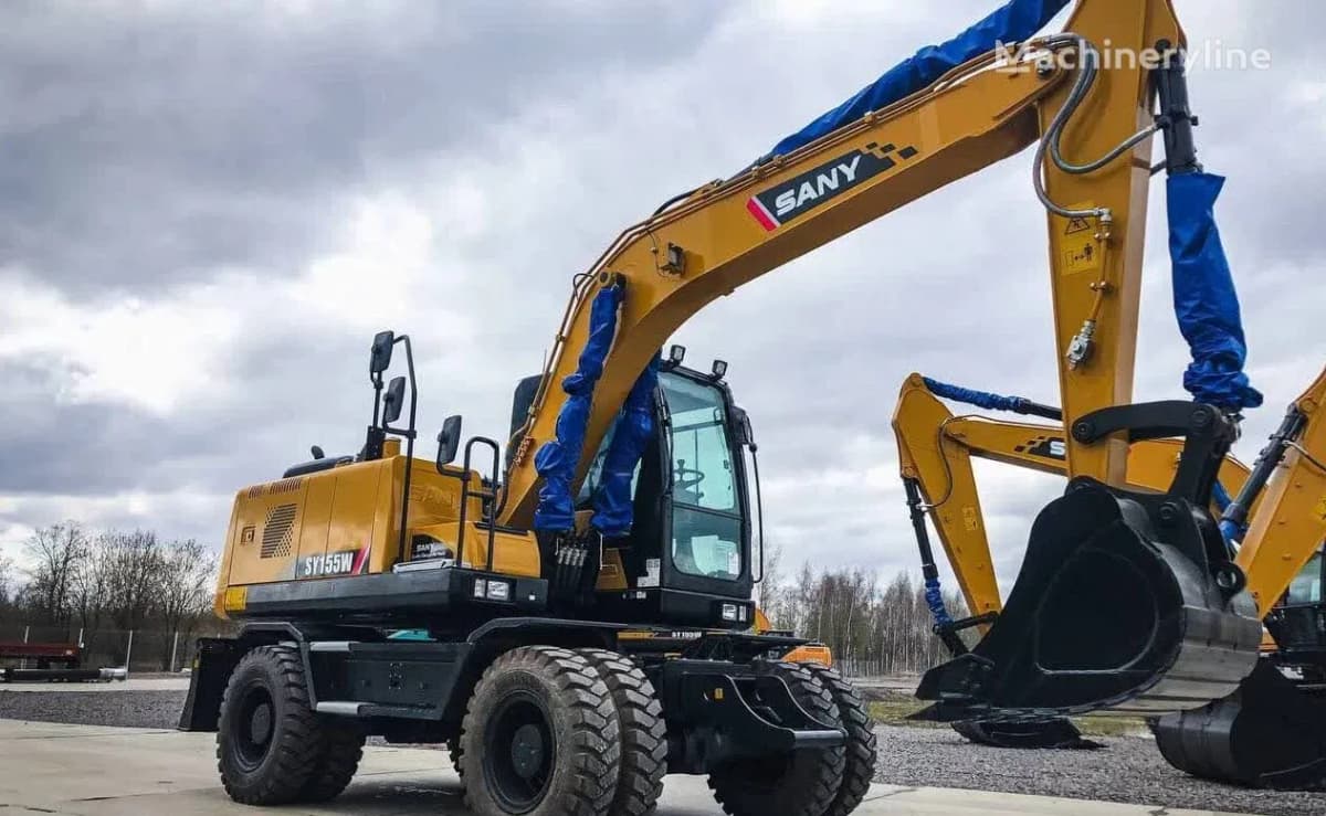 Ekskavator Sany SY155W təkərli, 2025 il