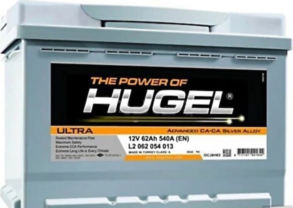Akkumulyator Hugel Ultra 12V 60Ah 490 CCA