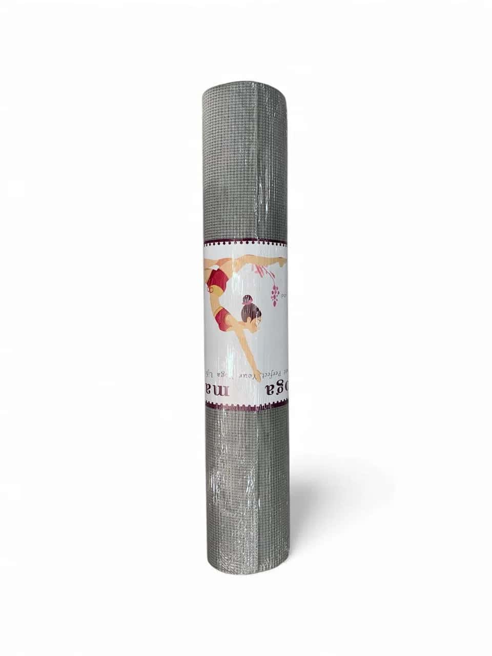 Yoga mat MS5780, 173x61 cm, 0.7 mm, gray - Tenderyard