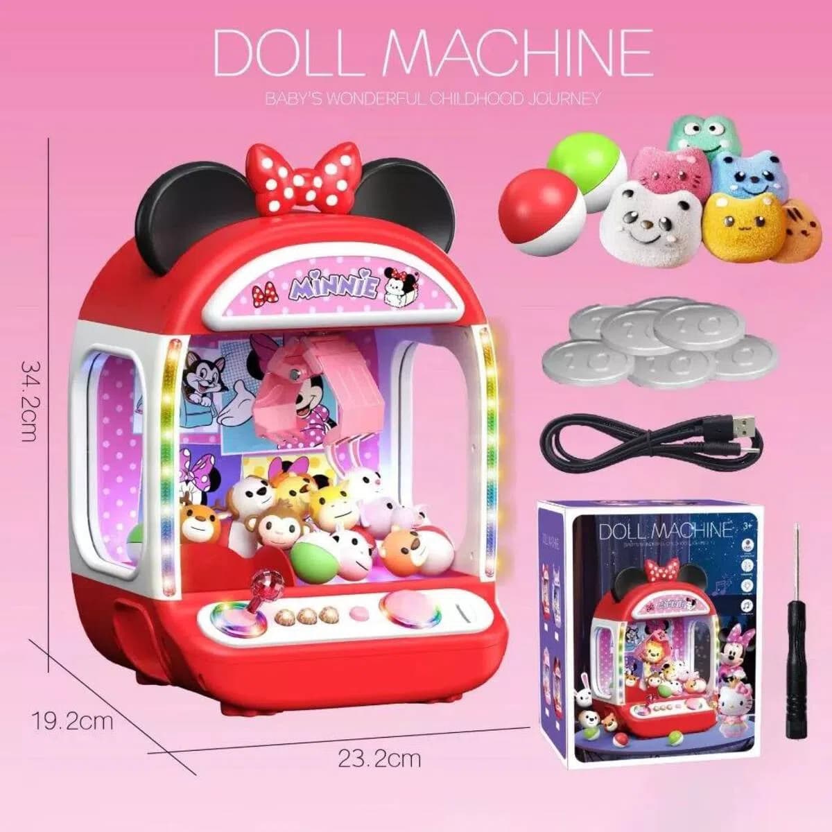 İnteraktiv oyuncaq Doll Machine Minnie 32x20x16 sm