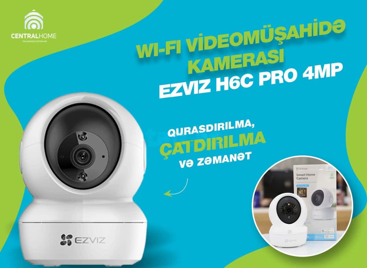 Videomüşahidə kamerası Ezviz H6c Pro 2MP - Tenderyard