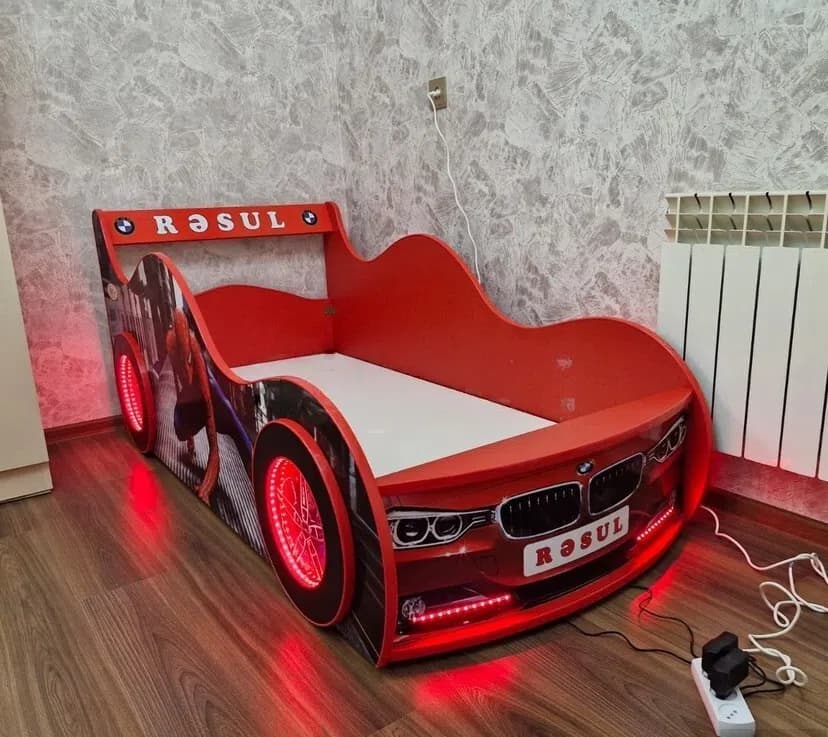 Uşaq çarpayı Qırmızı rəng