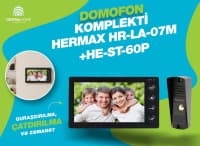 Domofon komplekti Hermax HR-LA-07M + HE-ST-60P — şəkil 1