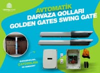 Avtomatik darvaza qolları Golden Gates Swing Gate — şəkil 1