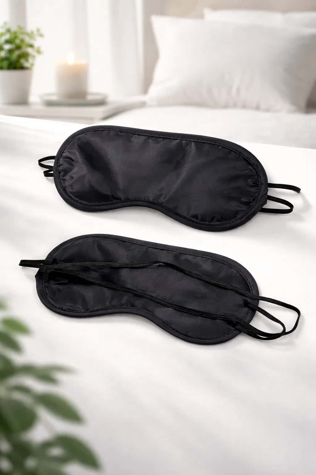 Sleep mask polyester black - Tenderyard
