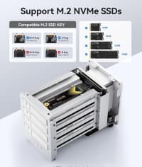 SSD qutusu Orico 4 bay NVMe 40Gbps — şəkil 7