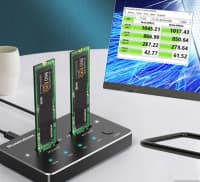 SSD Docking Station Blueendless M.2 SATA Dual-Bay — şəkil 1