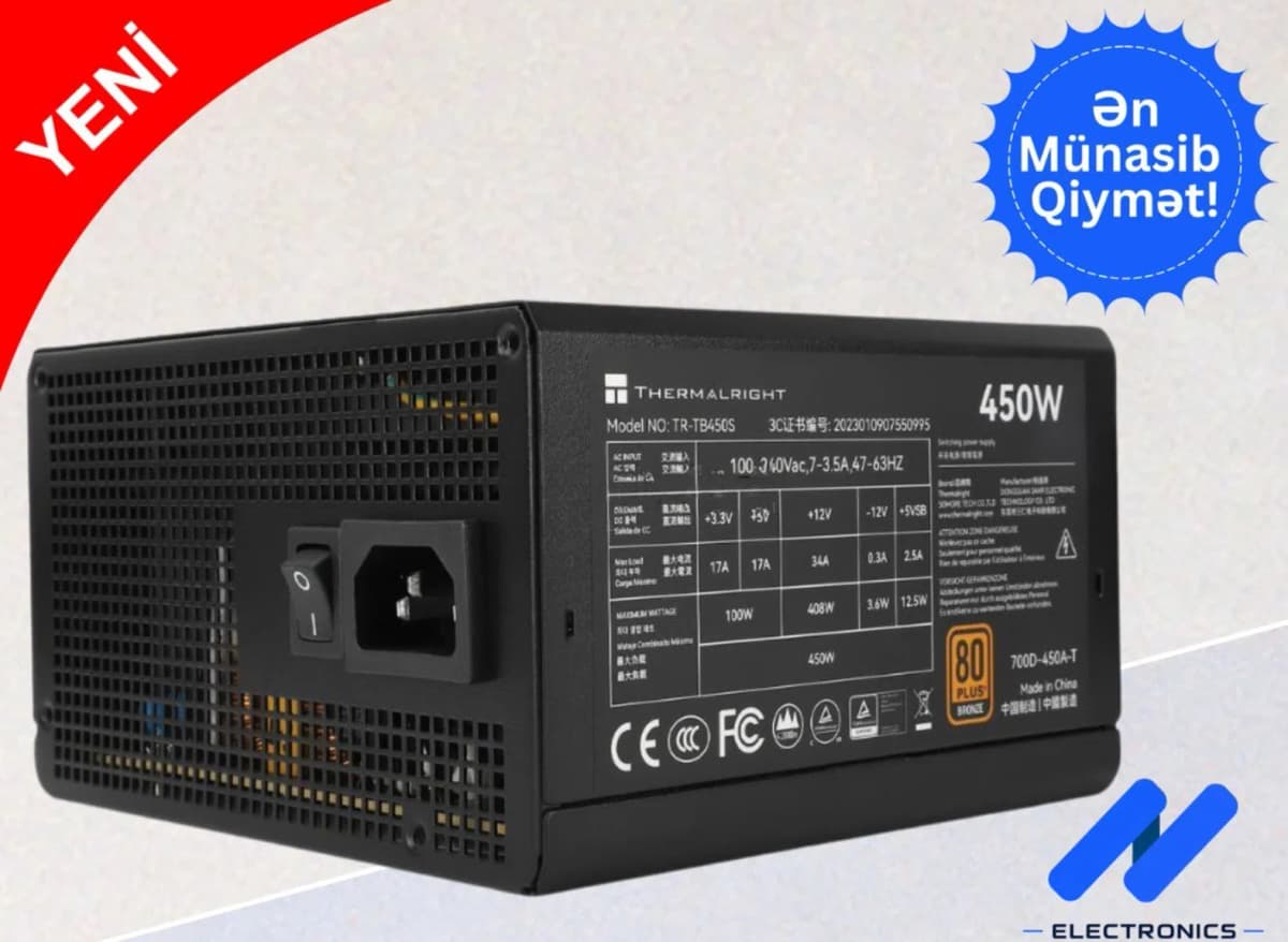 Qida bloku Thermalright TR-TB450S 80+ Bronze 450W