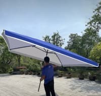 Bağ çətiri Kvadrat, Göy rəng — şəkil 3