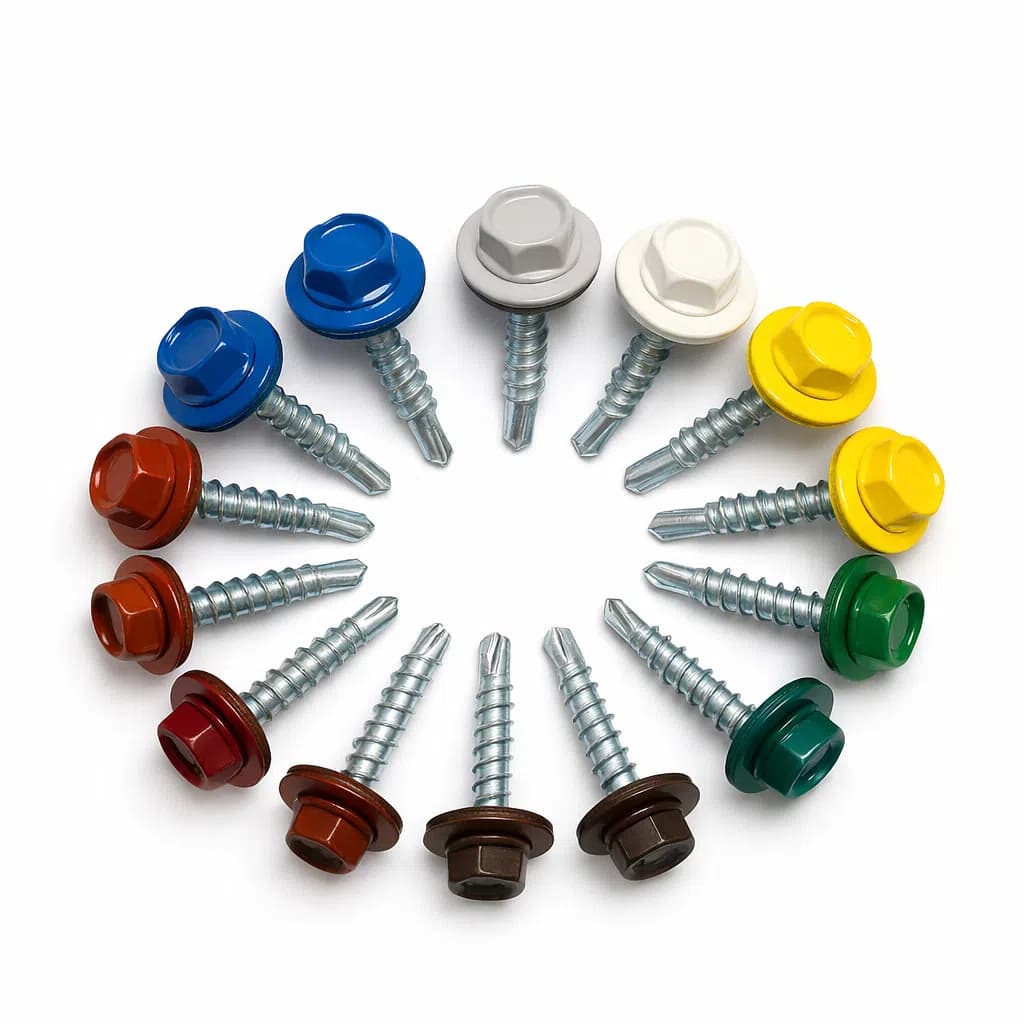 Şurup dəsti 5.5x25 mm, RAL 6020, 100 ədəd