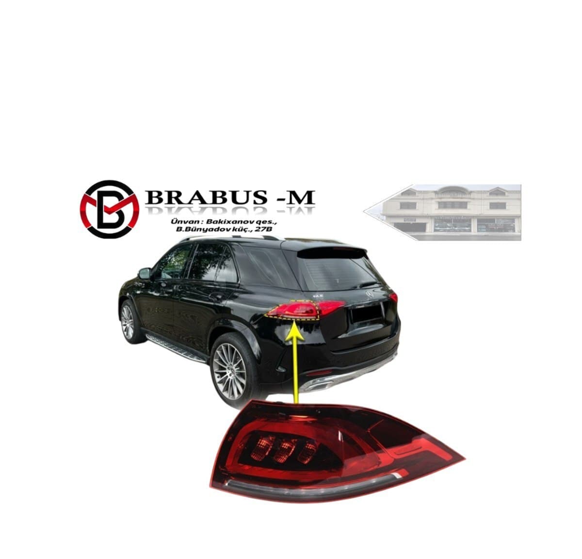 Arxa stop işığı Mercedes GLE W167
