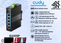 Sənaye PoE+ Kommutator Cudy IG1005P / IG1008P — şəkil 1