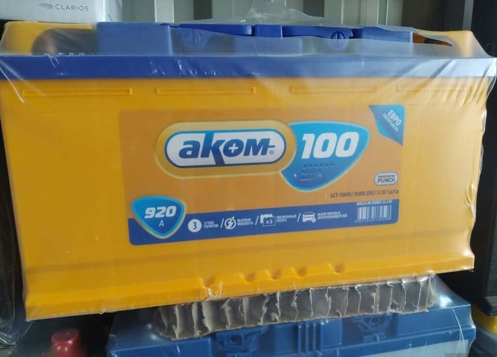 Akkumulyator Akom 12V 6 ST 100 Ah - Tenderyard