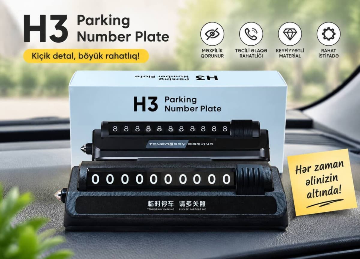 Nömrə qabı H3 avtomobil üçün
