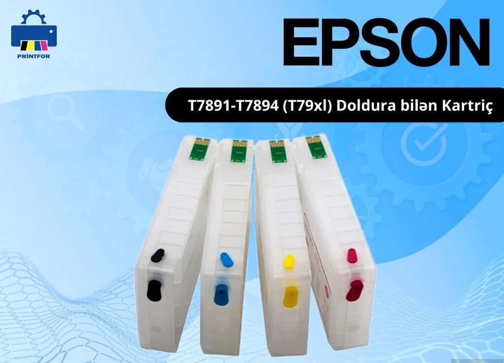 Refillable Cartridge Set for Epson Workforce Pro - Tenderyard