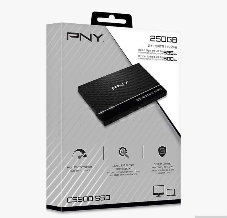 SSD PNY CS900 250GB 2.5" SATA - Tenderyard