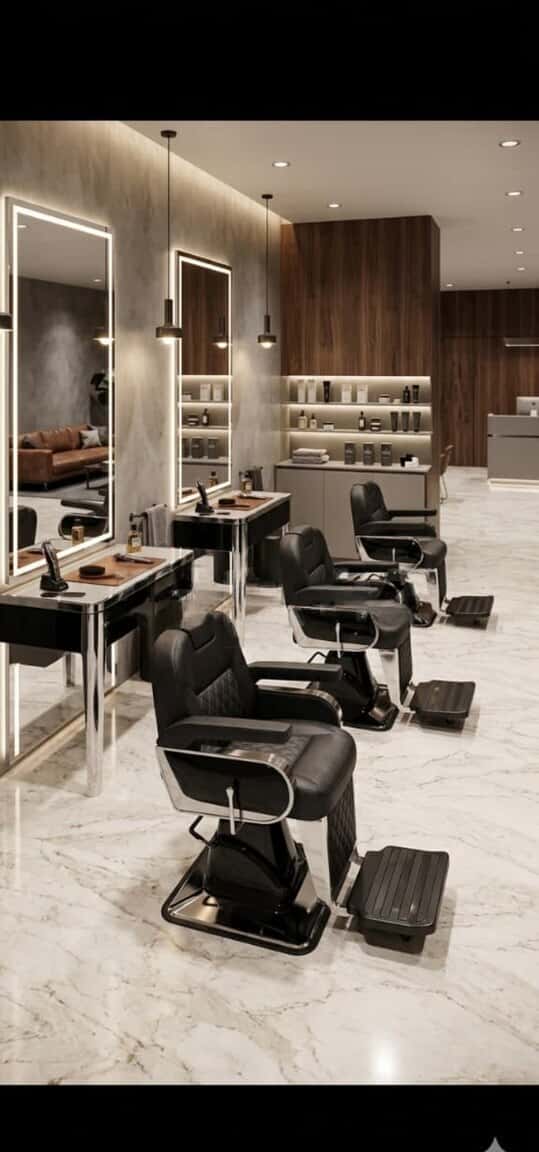 Barber chair, made in Turkey - Tenderyard
