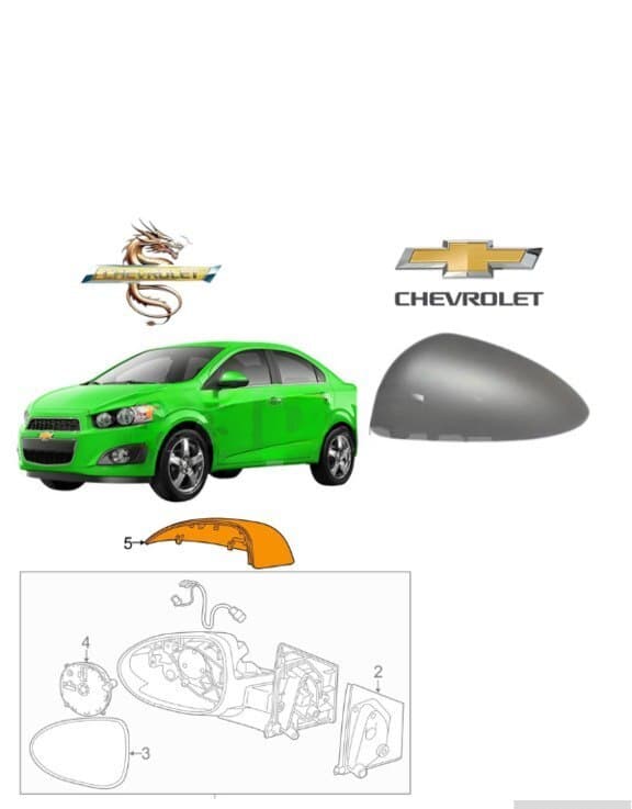 Güzgü qapağı Chevrolet Aveo T300 2011-2013