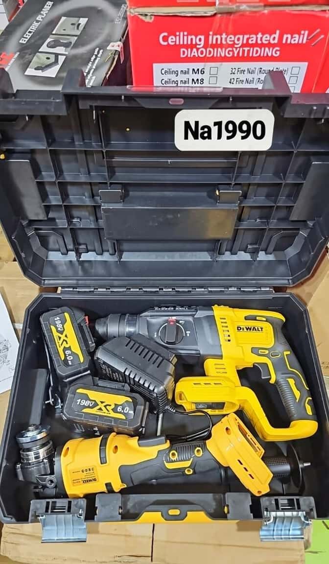 DeWalt Cordless Rotary Hammer and Angle Grinder Set - Tenderyard