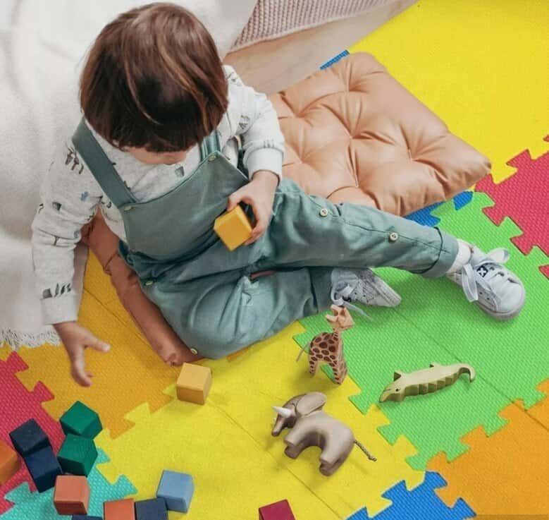 60x60 cm Puzzle Tatami Set for Kids - Tenderyard
