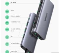 USB-C Hub Ugreen 10-in-1 4K — şəkil 4