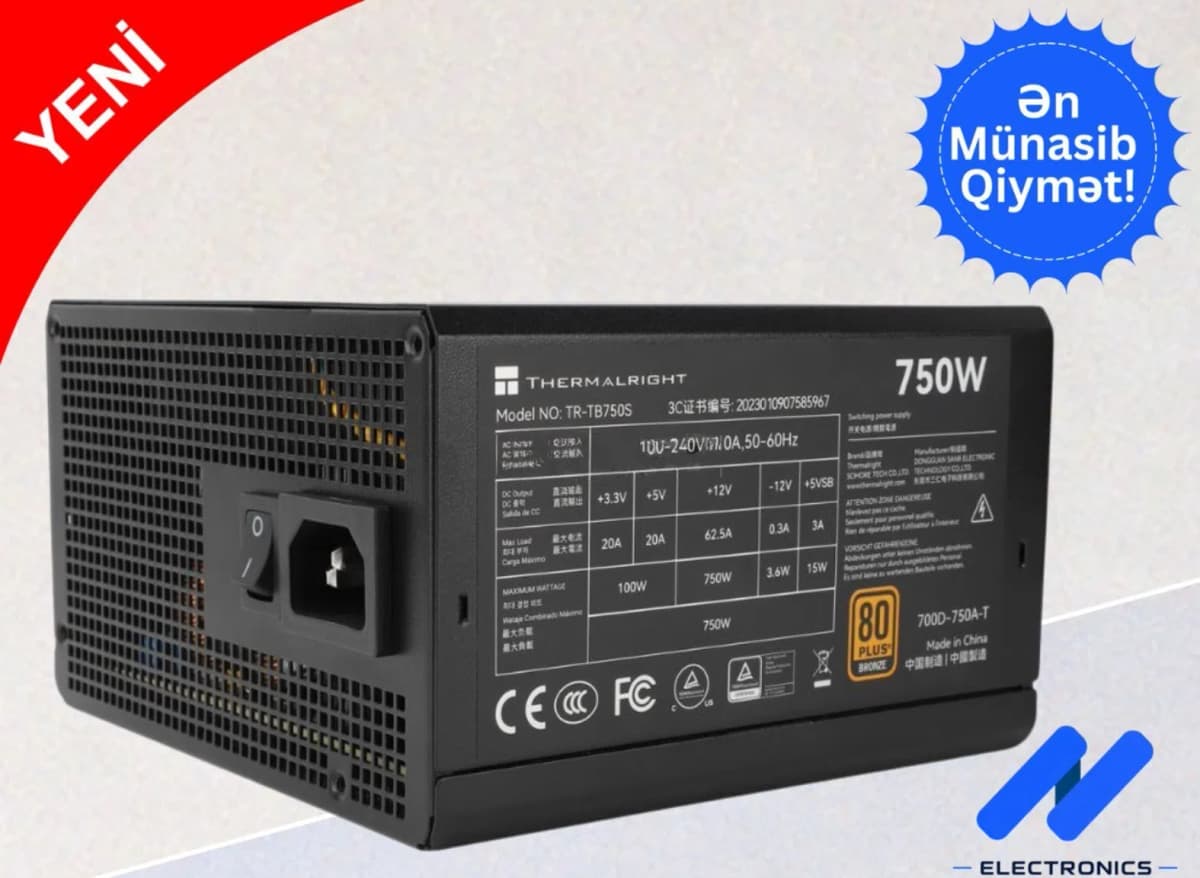 Qida bloku Thermalright TR-TB750S 750W 80+ Bronze