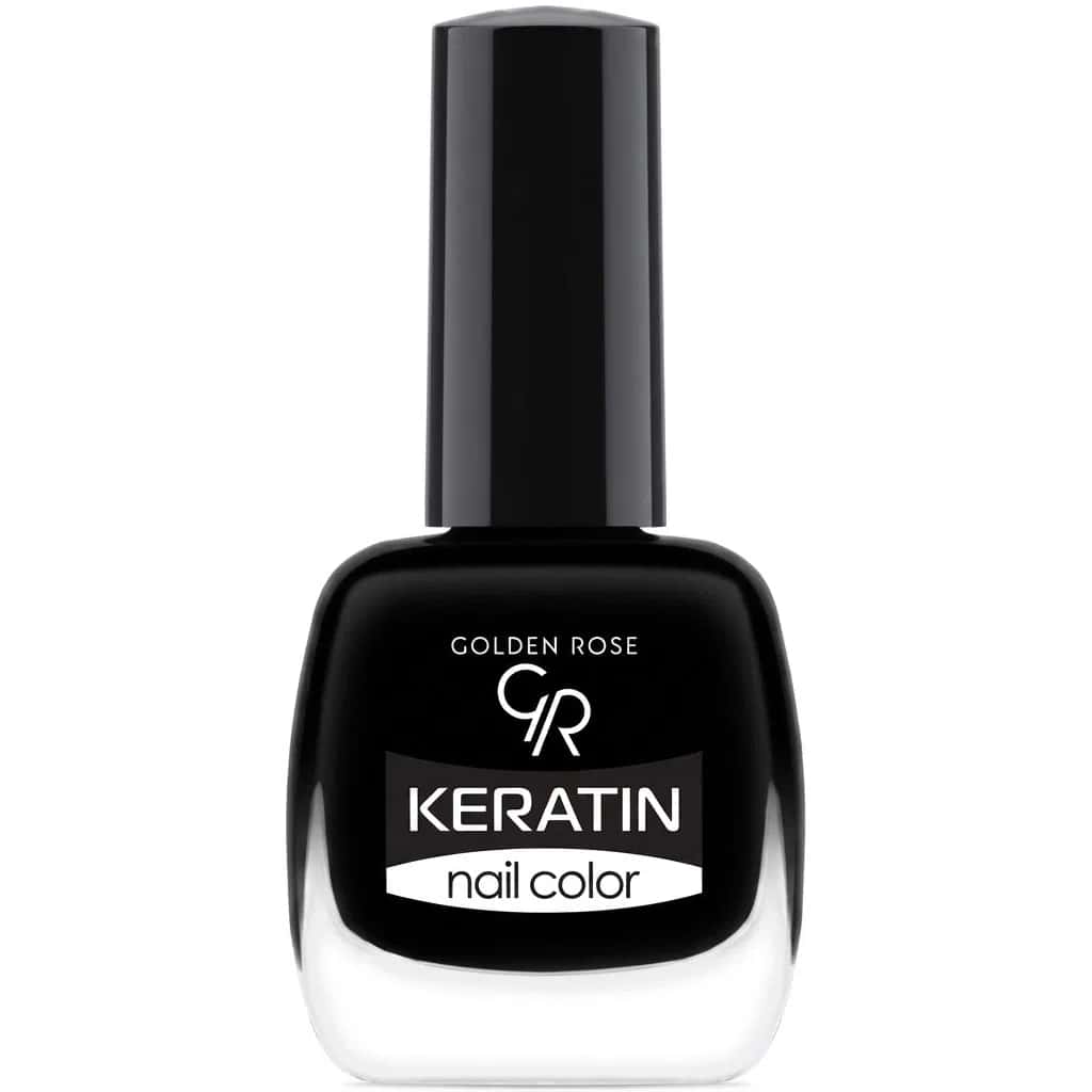 Golden Rose Keratin 79 Black Nail Polish 10.5 ml - Tenderyard