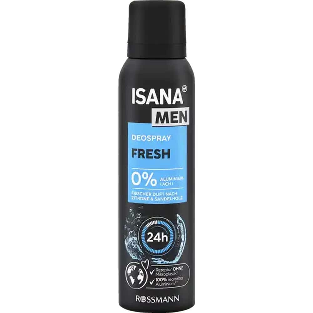 Isana Men Fresh Dezodorant Sprey 150 ml - Tenderyard
