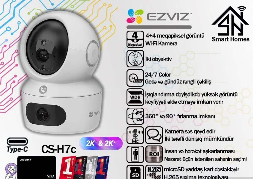Müşahidə kamerası Ezviz CS-H7C-R100
