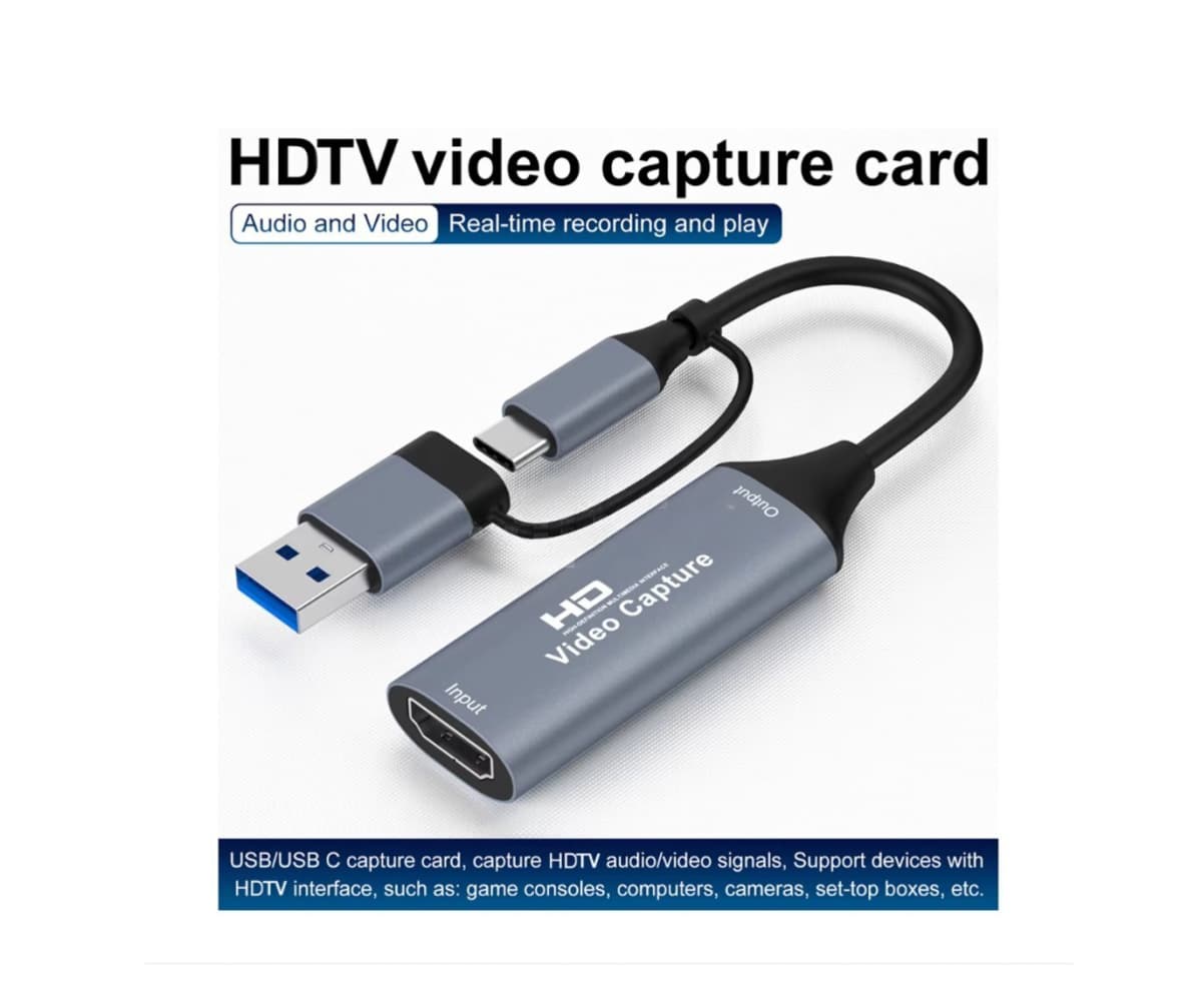 Video capture kartı Type-C to HDMI 1080p 30Hz