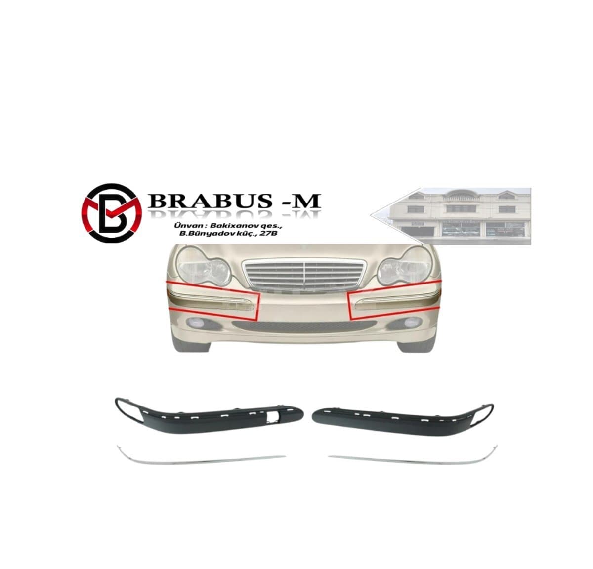 Ön bufer kantı Mercedes-Benz W203