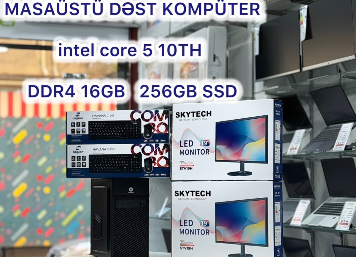 Intel Core i5 10th Gen Masaüstü Kompüter Dəsti