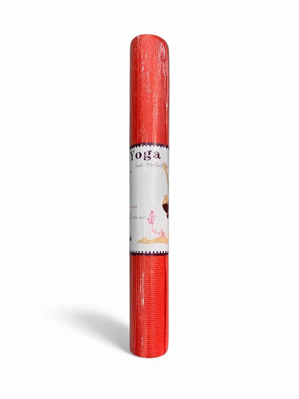 Yoqa matı 173x61 sm, 0.8 mm, qırmızı
