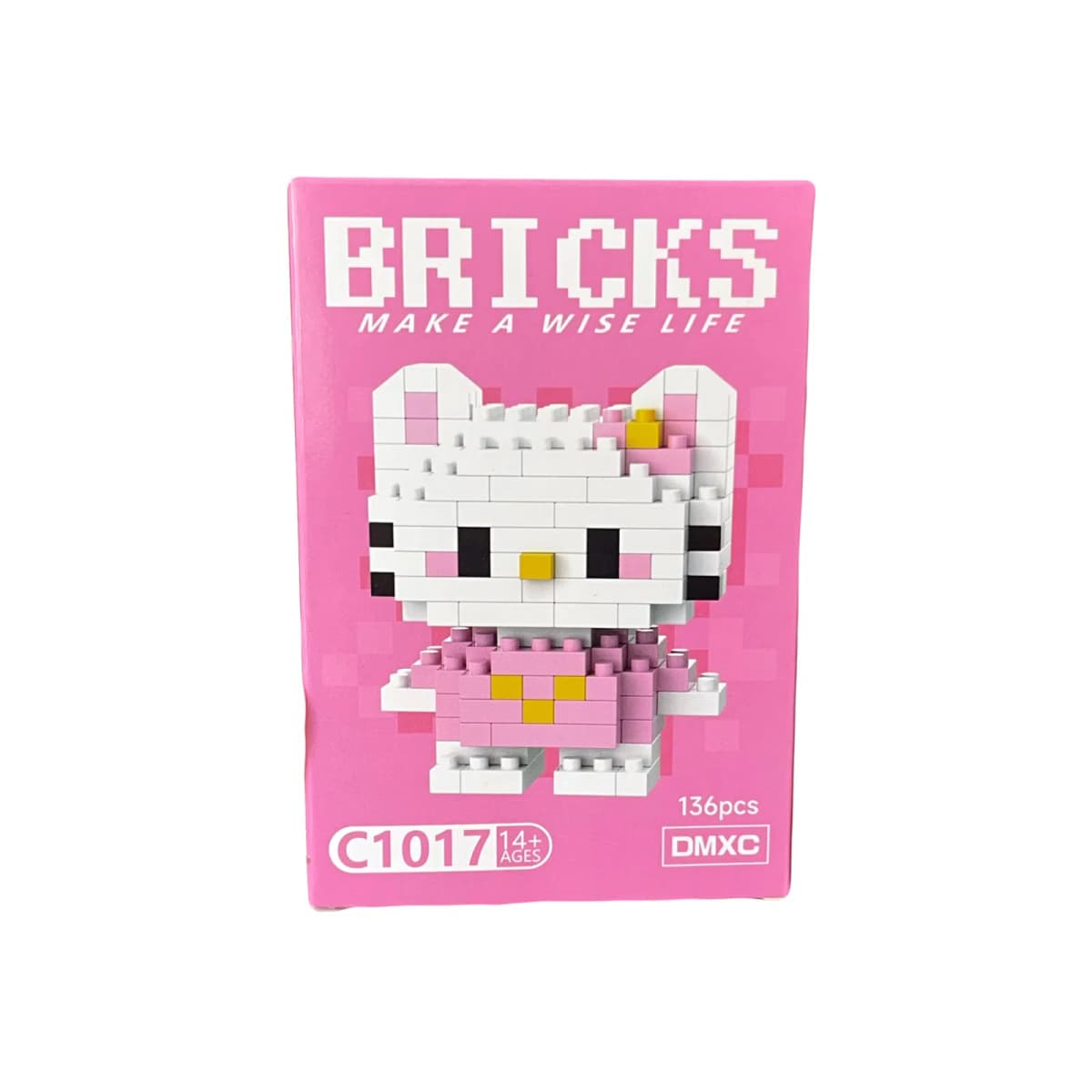 Konstruktor Hello Kitty 136 element, ağ/çəhrayı