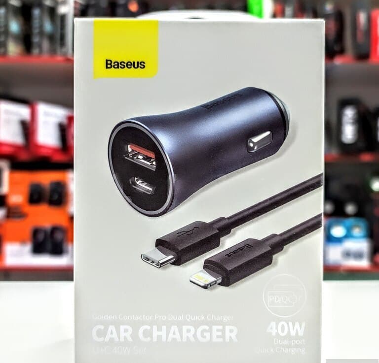Baseus 40W Avtomobil Adapteri və Kabel Dəsti