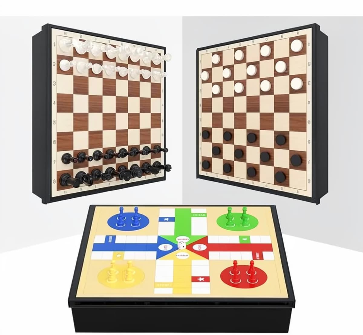 Şahmat, Şaşki və Ludo Oyun Dəsti