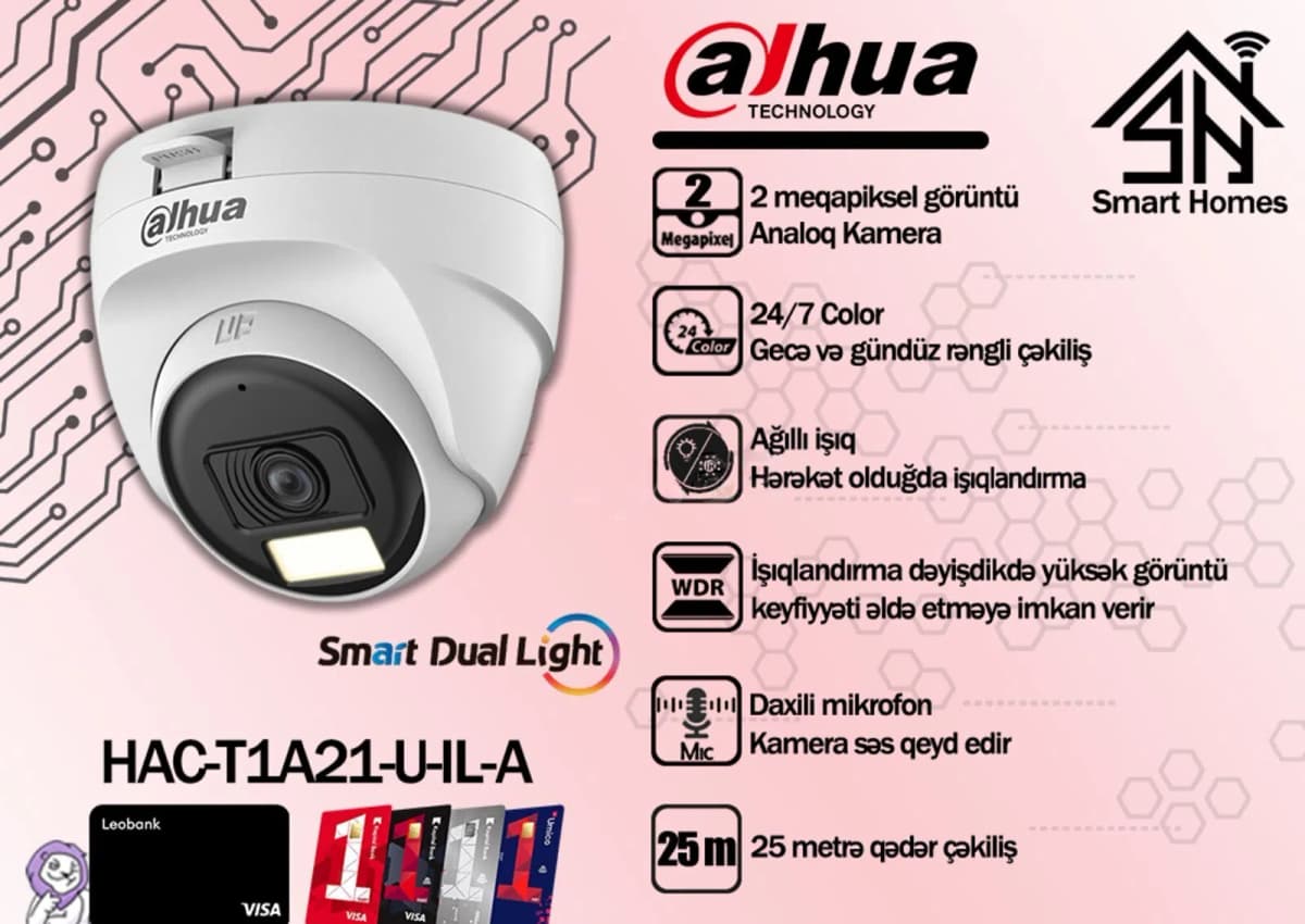 Müşahidə kamerası Dahua HAC-T1A21P-U-IL-A 2MP