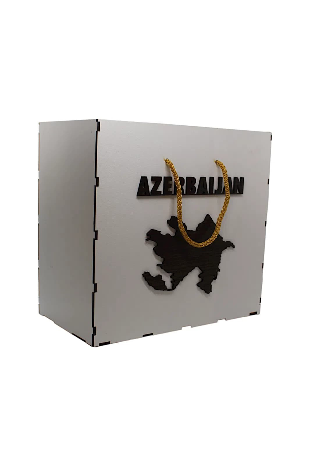 Suvenir taxta ağ 26x18 sm